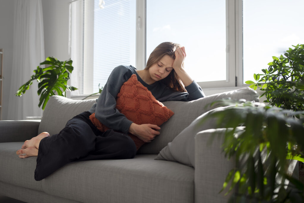 sad-young-woman-home